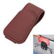 Car Sun Visor Glasses Holder Multifunctional Card Clip Storage Rack(Wine Red) - Sunglasses & Glasses Clips by PMC TechLife | Online Shopping South Africa | PMC TechLife | Buy Now Pay Later Mobicred