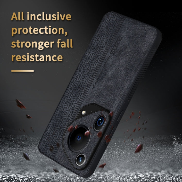 For Huawei Pura 70 Ultra AZNS 3D Embossed Skin Feel Phone Case(Dark Green)