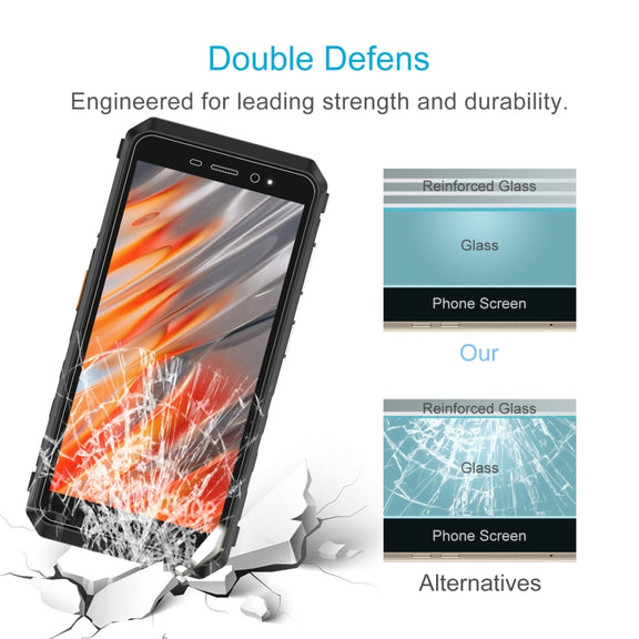 For Ulefone Power Armor X11 50pcs 0.26mm 9H 2.5D Tempered Glass Film