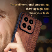 For Xiaomi 14 Pro AZNS 3D Embossed Skin Feel Phone Case(Sapphire Blue)