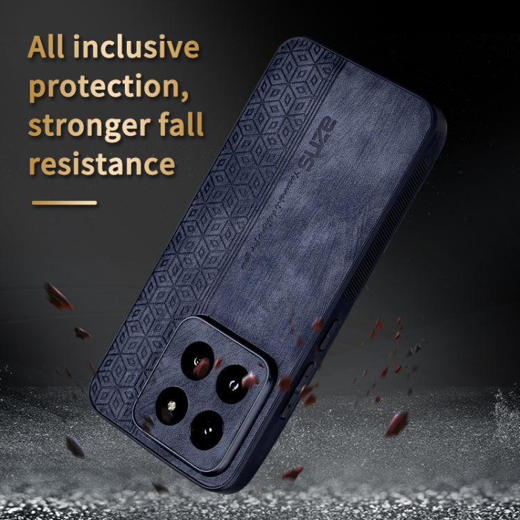 For Xiaomi 14 Pro AZNS 3D Embossed Skin Feel Phone Case(Purple)