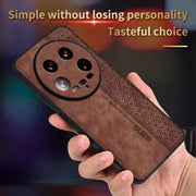 For Xiaomi 14 Ultra AZNS 3D Embossed Skin Feel Phone Case(Dark Green)