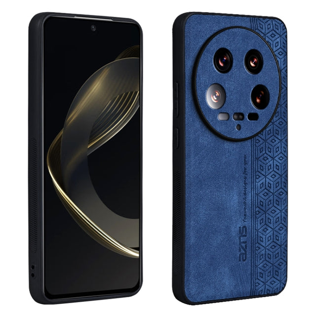 For Xiaomi 14 Ultra AZNS 3D Embossed Skin Feel Phone Case(Sapphire Blue)