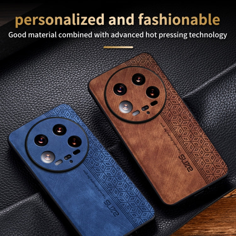 For Xiaomi 14 Ultra AZNS 3D Embossed Skin Feel Phone Case(Purple)