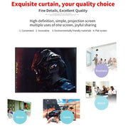 Simple Folding Thin Polyester Projector Film Curtain, Size:150 inch 16:9
