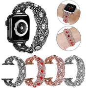 Diamonds Twist Metal Watch Band For Apple Watch Ultra 2 49mm(Silver)