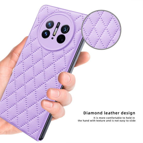 For Huawei Mate X3 Diamond Lattice Integrated Leather Phone Case(Green)