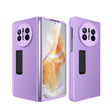 For Huawei Mate X3 Litchi Texture Integrated Shockproof Phone Case with Holder(Purple) - Huawei Cases by PMC TechLife | Online Shopping South Africa | PMC TechLife | Buy Now Pay Later Mobicred