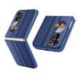 For Huawei P50 Pocket  Litchi Texture PU Shockproof Phone Case(Blue) - Huawei Cases by PMC TechLife | Online Shopping South Africa | PMC TechLife | Buy Now Pay Later Mobicred