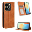 For Tecno Spark Go 2024 Magnetic Buckle Retro Texture Leather Phone Case(Brown) - Tecno Cases by PMC Jewellery | Online Shopping South Africa | PMC Jewellery | Buy Now Pay Later Mobicred