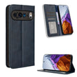For Google Pixel 9 Magnetic Buckle Retro Texture Leather Phone Case(Blue) - Google Cases by PMC TechLife | Online Shopping South Africa | PMC TechLife | Buy Now Pay Later Mobicred