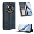 For Honor Magic6 Pro 5G Magnetic Buckle Retro Texture Leather Phone Case(Blue) - free shipping - PMC TechLife - Order now!
