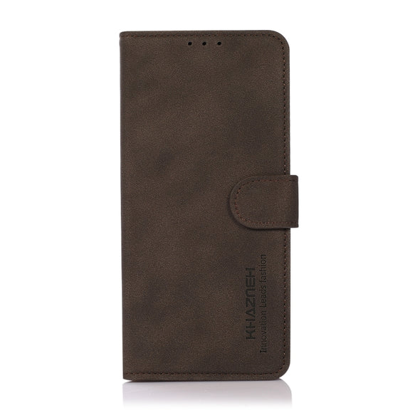 For Xiaomi Redmi 13C KHAZNEH Matte Texture Leather Phone Case(Brown)