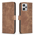 For Xiaomi Redmi Note 12 Pro+ Global Plaid Embossed Leather Phone Case(Brown) - Xiaomi Cases by PMC TechLife | Online Shopping South Africa | PMC TechLife | Buy Now Pay Later Mobicred
