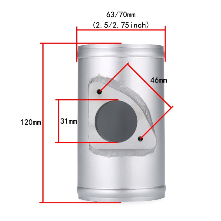63mm XH-UN608 Car Modified Engine Air Flow Meter Flange Intake Sensor for Mazda Atenza / Axela