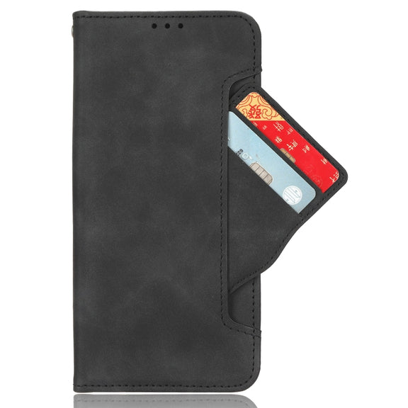 For Google Pixel 9 Pro Skin Feel Calf Texture Card Slots Leather Phone Case(Black)