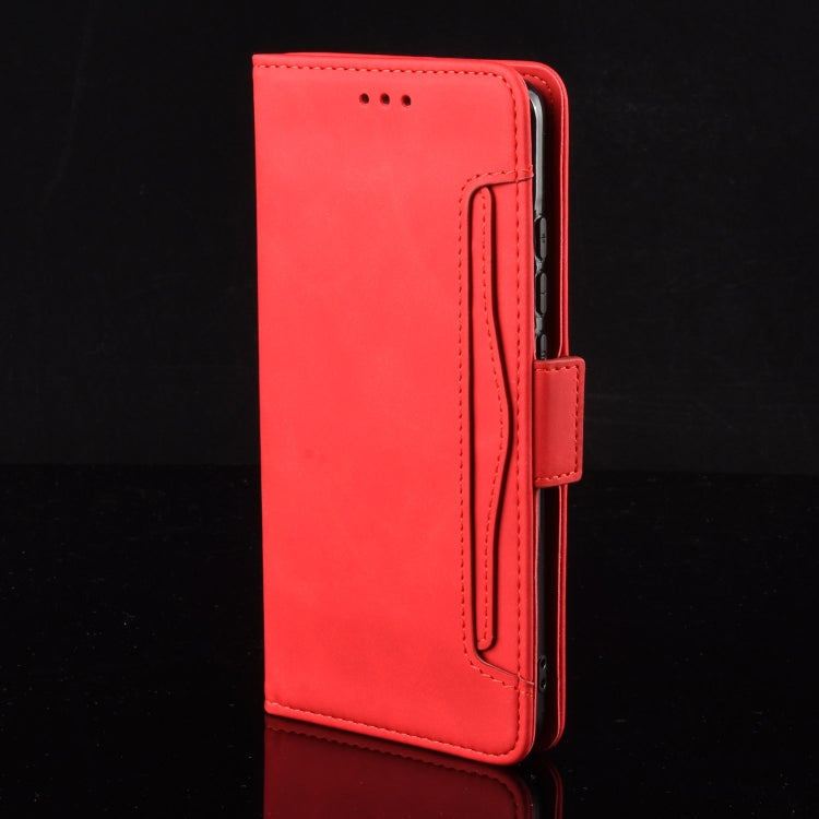 For Google Pixel 9 Pro Skin Feel Calf Texture Card Slots Leather Phone Case(Red)