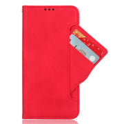 For Google Pixel 9 Pro Skin Feel Calf Texture Card Slots Leather Phone Case(Red)