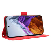 For Google Pixel 9 Pro Skin Feel Calf Texture Card Slots Leather Phone Case(Red)