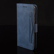 For Google Pixel 9 Skin Feel Calf Texture Card Slots Leather Phone Case(Blue)
