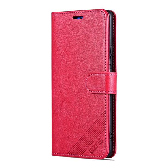 For vivo X200 Pro AZNS Sheepskin Texture Flip Leather Phone Case(Red)