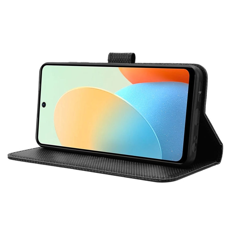 For Tecno Spark Go 2024 Diamond Texture Leather Phone Case(Black)
