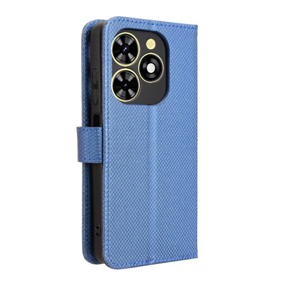 For Tecno Spark Go 2024 Diamond Texture Leather Phone Case(Blue)