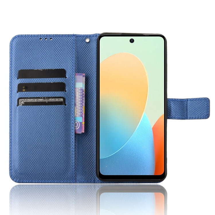 For Tecno Spark Go 2024 Diamond Texture Leather Phone Case(Blue)