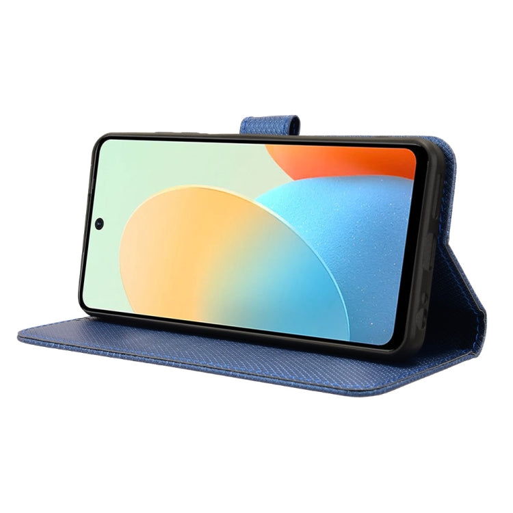 For Tecno Spark Go 2024 Diamond Texture Leather Phone Case(Blue)