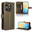 For Tecno Spark Go 2024 Diamond Texture Leather Phone Case(Brown) - Tecno Cases by PMC Jewellery | Online Shopping South Africa | PMC Jewellery | Buy Now Pay Later Mobicred