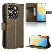 For Tecno Spark Go 2024 Diamond Texture Leather Phone Case(Brown)