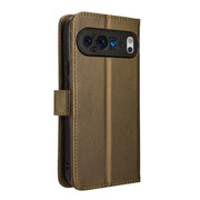 For Google Pixel 9 Pro Diamond Texture Leather Phone Case(Brown)