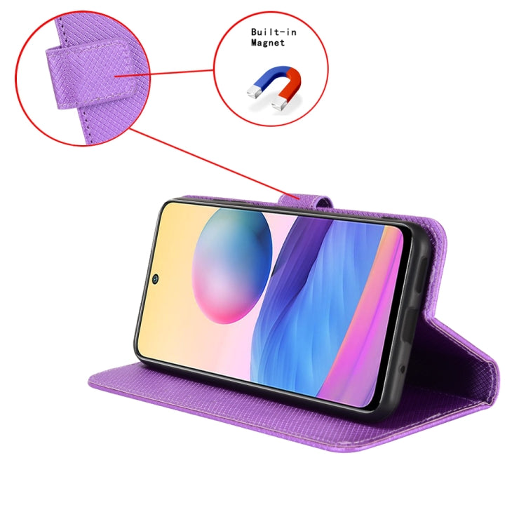 For Google Pixel 9 Pro Diamond Texture Leather Phone Case(Purple)