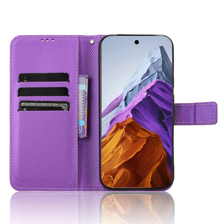 For Google Pixel 9 Diamond Texture Leather Phone Case(Purple)
