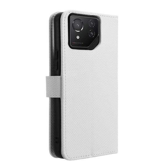 For Asus ROG Phone 8 Diamond Texture Leather Phone Case(White)