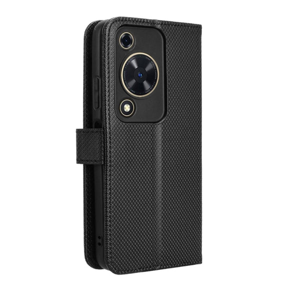 For Huawei nova Y72 4G Diamond Texture Leather Phone Case(Black)