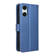 For Sony Xperia 10 VI 2024 Diamond Texture Leather Phone Case(Blue)