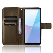 For Sony Xperia 10 VI 2024 Diamond Texture Leather Phone Case(Brown)