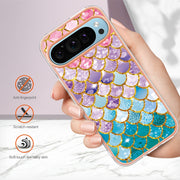 For Google Pixel 9 / 9 Pro Electroplating IMD TPU Phone Case(Colorful Scales)