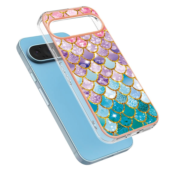 For Google Pixel 9 Pro XL Electroplating IMD TPU Phone Case(Colorful Scales)