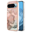 For Google Pixel 9 Pro XL Electroplating Marble Dual-side IMD Phone Case(Rose Gold 015) - Google Cases by PMC TechLife | Online Shopping South Africa | PMC TechLife | Buy Now Pay Later Mobicred
