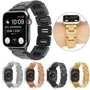 Plaid Metal Watch Band For Apple Watch Series 10 42mm(Silver)