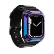 Armor Case Integrated TPU Watch Band For Apple Watch 9 41mm(Purple) - Watch Cases by PMC Jewellery | Online Shopping South Africa | PMC Jewellery | Buy Now Pay Later Mobicred