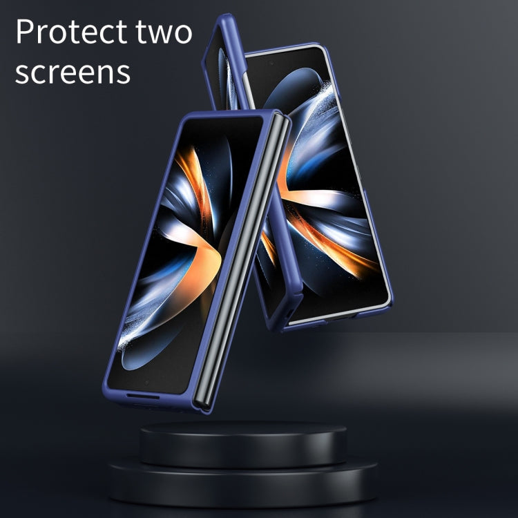 For Samsung Galaxy Z Fold5 Skin Feel Shockproof PC Fold Protective Phone Case(Green)