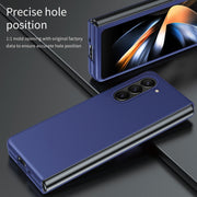 For Samsung Galaxy Z Fold5 Skin Feel Shockproof PC Fold Protective Phone Case(Green)