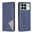 For Xiaomi Redmi K70E Rhombus Texture Magnetic Leather Phone Case(Blue) - Xiaomi Cases by PMC TechLife | Online Shopping South Africa | PMC TechLife | Buy Now Pay Later Mobicred