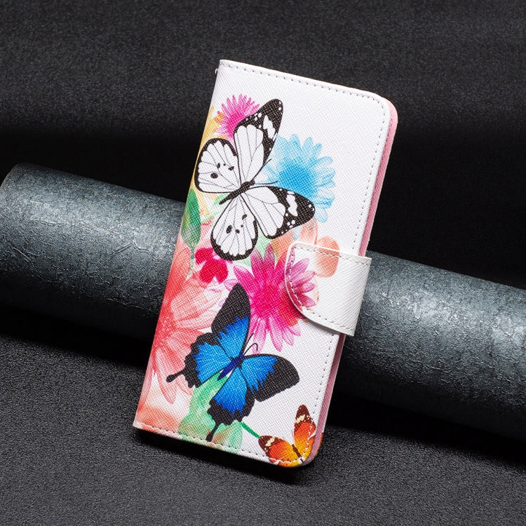 For Xiaomi Redmi K70 / K70 Pro Colored Drawing Pattern Leather Phone Case(Butterflies)