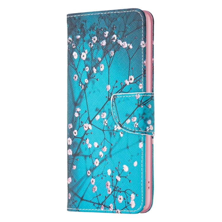 For Xiaomi Redmi K70 / K70 Pro Colored Drawing Pattern Leather Phone Case(Plum Blossom)