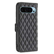 For Google Pixel 9 Diamond Lattice Wallet Leather Flip Phone Case(Black)