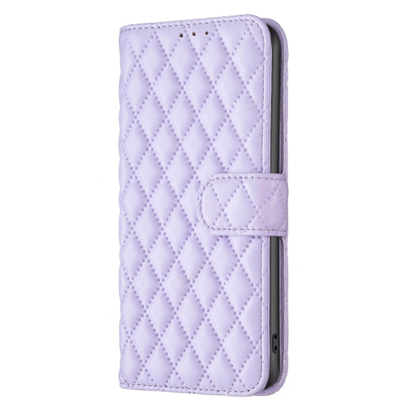 For Google Pixel 9 Diamond Lattice Wallet Leather Flip Phone Case(Purple)
